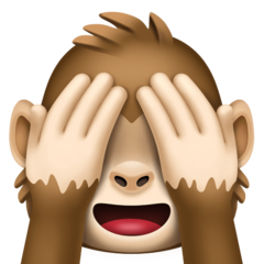 Emoji Monyet Jangan Melihat yang Buruk Facebook
