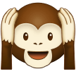 Emoji Monyet Jangan Mendengar yang Buruk Samsung