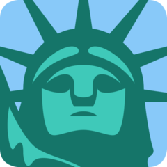Emoji Patung Liberty Twitter