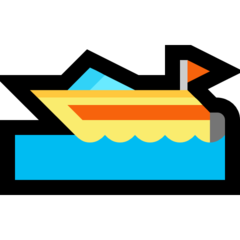 Emoji Perahu Motor Cepat Microsoft