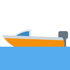 Emoji Perahu Motor Twitter