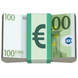 Emoji Uang Kertas Euro Apple