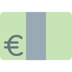Emoji Uang Kertas Euro Twitter