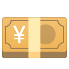 Emoji Uang Kertas Yen Google
