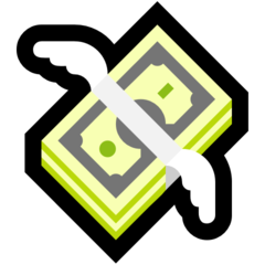 Emoji Uang dengan Sayap Microsoft