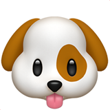 Emoji Wajah Anjing Apple