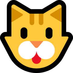 Emoji Wajah Kucing Microsoft