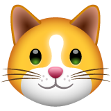 Emoji Wajah Kucing WhatsApp