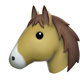 Emoji Wajah Kuda Apple