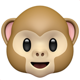 Emoji Wajah Monyet Apple