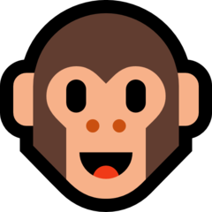 Emoji Wajah Monyet Microsoft