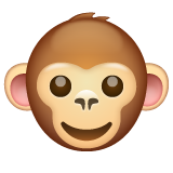 Emoji Wajah Monyet WhatsApp