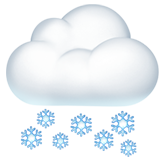 Emoji Awan Dengan Salju Apple