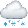 Emoji Awan Dengan Salju Samsung