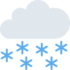 Emoji Awan Dengan Salju Twitter