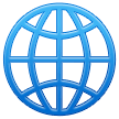 Emoji Bumi Dengan Garis Bujur Samsung