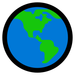 Emoji Bumi Menampilkan Amerika Microsoft