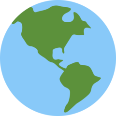 Emoji Bumi Menampilkan Amerika Twitter
