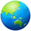 Emoji Bumi Menampilkan Asia-Australia Samsung