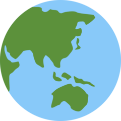 Emoji Bumi Menampilkan Asia-Australia Twitter