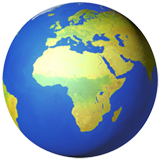 Emoji Bumi Menampilkan Eropa-Afrika Apple