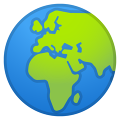 Emoji Bumi Menampilkan Eropa-Afrika Google