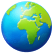 Emoji Bumi Menampilkan Eropa-Afrika Samsung