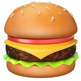Emoji Hamburger Apple