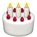Emoji Kue Ulang Tahun Apple