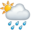 Emoji Matahari Dibelakang Awan Hujan Samsung