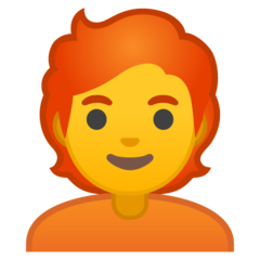 Emoji Orang Rambut Merah Google
