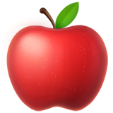 Emoji apel Merah Apple