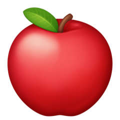 Emoji apel Merah Facebook