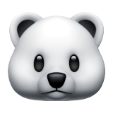 Emoji Beruang Kutub Apple