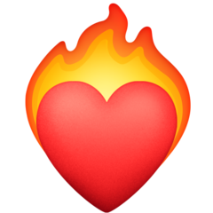 Emoji Hati yang Terbakar Facebook