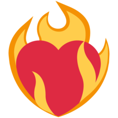 Emoji Hati yang Terbakar Twitter