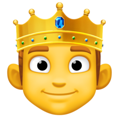 Emoji Orang dengan Mahkota Facebook