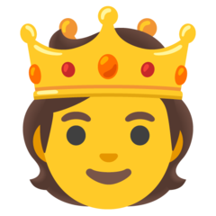 Emoji Orang dengan Mahkota Google