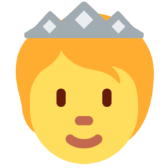 Emoji Orang dengan Mahkota Twitter