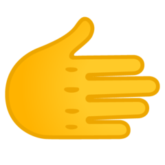 Emoji Tangan Kanan Google