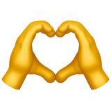 Emoji Tangan Membentuk Hati Apple